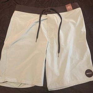 RVCA board shorts size 33 never worn. NWT. The length is 19”.